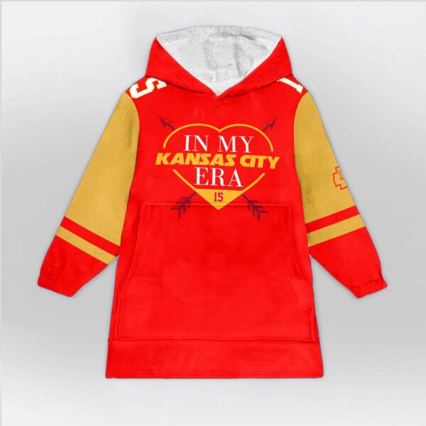 Chiefs My Kansas City Era Mahomes 15 Football Blanket Hoodie