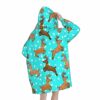 Christmas Deer And Snowflakes Pattern Blanket Hoodie