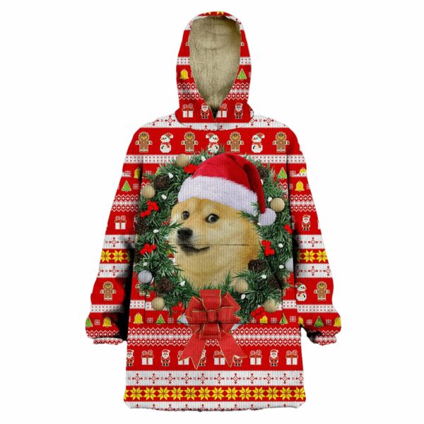 Christmas Doge Blanket Hoodie