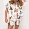 Christmas Nutcracker Ballet Satin Pajama Set