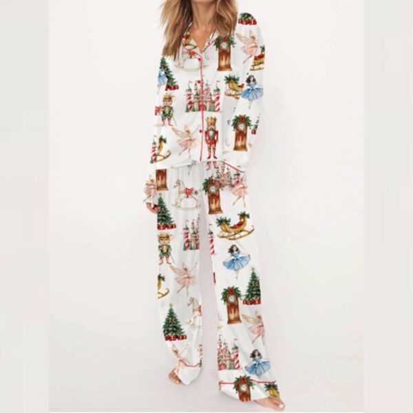 Christmas Nutcracker Ballet Satin Pajama Set