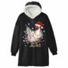 Christmas Santa Chicken Blanket Hoodie