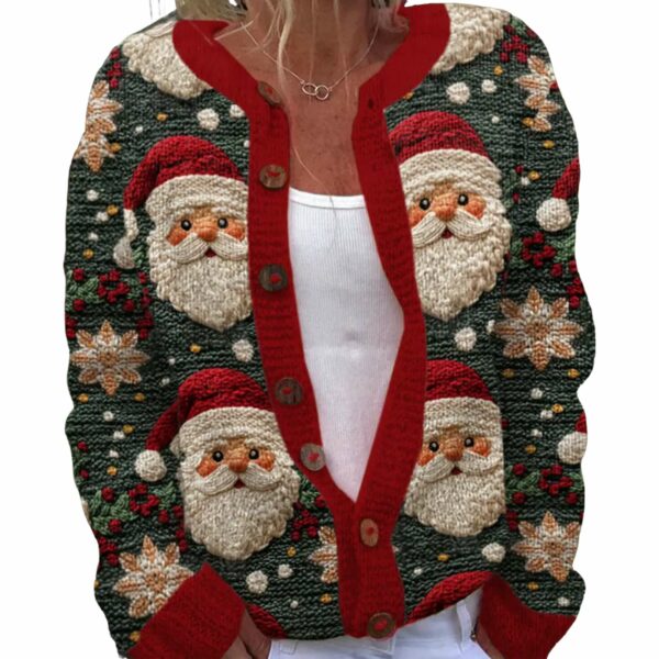 Christmas Santa Knit Cardigan