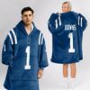 Colts Downs 1 Football Unisex Blanket Hoodie