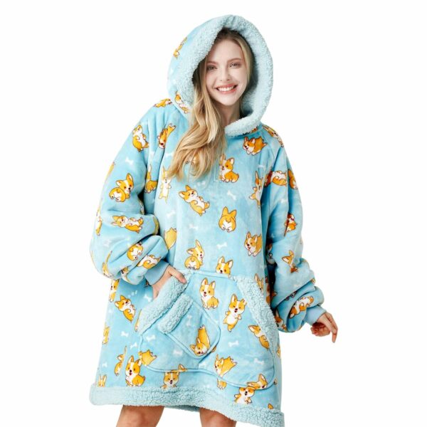 Corgi Wearable Blanket Hoodie