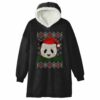 Cute Santa Panda Blanket Hoodie