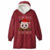 Cute Santa Panda Blanket Hoodie