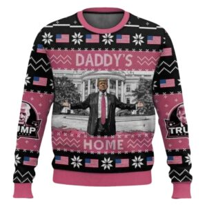 Daddys Home Trump Christmas Ugly Christmas Sweater