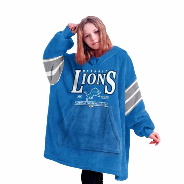 Detroit Goff 16 Football Unisex Blanket Hoodie