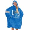 Detroit Goff 16 Football Unisex Blanket Hoodie