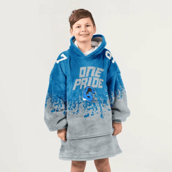 Detroit Lions Hutchinson 97 Football Unisex Blanket Hoodie