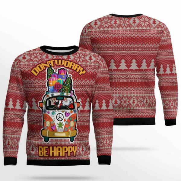 Dont Worry Be Happy Ugly Christmas Sweater