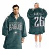 Eagles Barkley 26 Football Unisex Blanket Hoodie