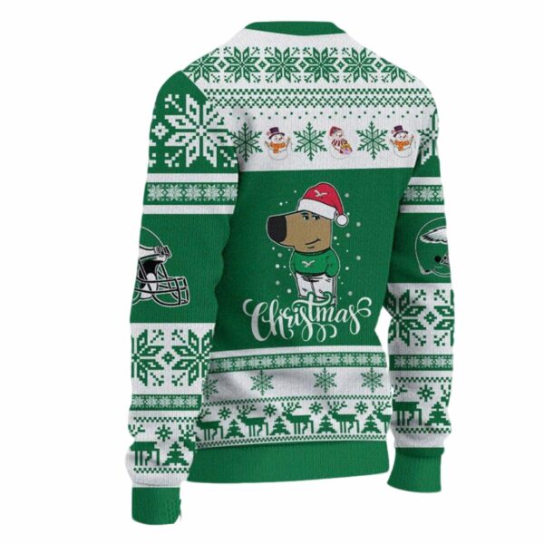 Eagles Chill Guy Christmas Ugly Sweater