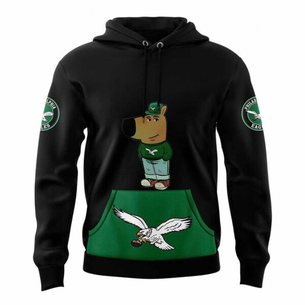 Eagles Chill Guy Football Hoodie