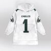 Eagles Football Hurts 1 Unisex Blanket Hoodie 1