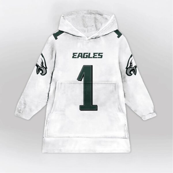 Eagles Football Hurts 1 Unisex Blanket Hoodie 1