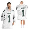 Eagles Football Hurts 1 Unisex Blanket Hoodie