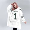 Eagles Football Hurts 1 Unisex Blanket Hoodie 2