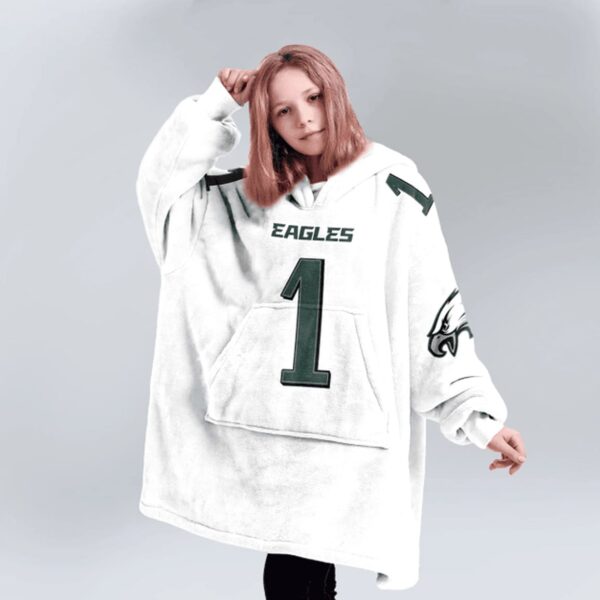 Eagles Football Hurts 1 Unisex Blanket Hoodie 2