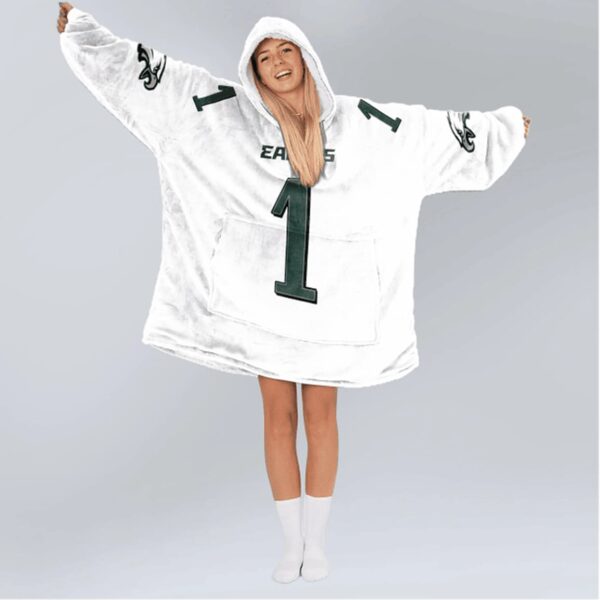 Eagles Football Hurts 1 Unisex Blanket Hoodie 4