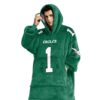 Eagles Hurts 1 Football Unisex Blanket Hoodie 3