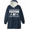 Festive AF Christmas Blanket Hoodie