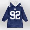 Giants Strahan 92 Football Unisex Blanket Hoodie