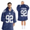 Giants Strahan 92 Football Unisex Blanket Hoodie