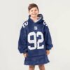 Giants Strahan 92 Football Unisex Blanket Hoodie