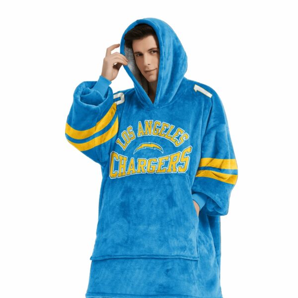 Herbert 10 Chargers Football Unisex Blanket Hoodie