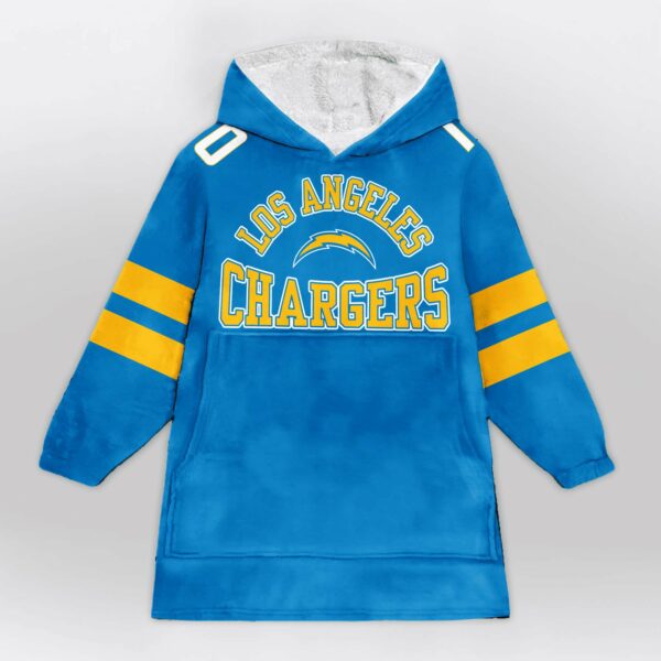 Herbert 10 Chargers Football Unisex Blanket Hoodie