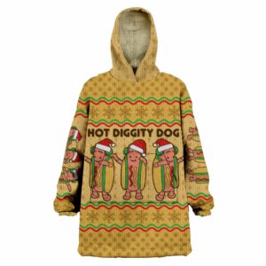 Hot Diggity Dog Blanket Hoodie