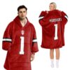 Indiana Football 1 Unisex Blanket Hoodie