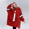 Indiana Football 1 Unisex Blanket Hoodie 2