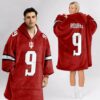 Indiana Rourke 9 Football Unisex Blanket Hoodie