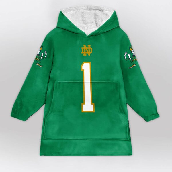 Irish 1 Football Unisex Blanket Hoodie 1