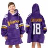 JJ 18 Minnesota Football Unisex Blanket Hoodie