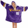 JJ 18 Minnesota Football Unisex Blanket Hoodie