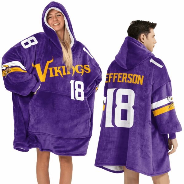 JJ 18 Minnesota Football Unisex Blanket Hoodie