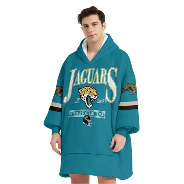 Jaguars Football Unisex Blanket Hoodie 5