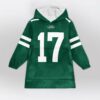 Jets Adams 17 Football Unisex Blanket Hoodie 1