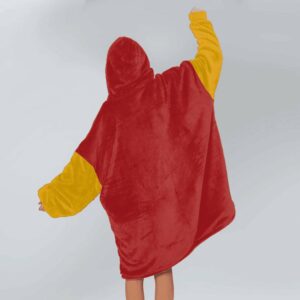 Kansas City Est 1960 Football Blanket Hoodie