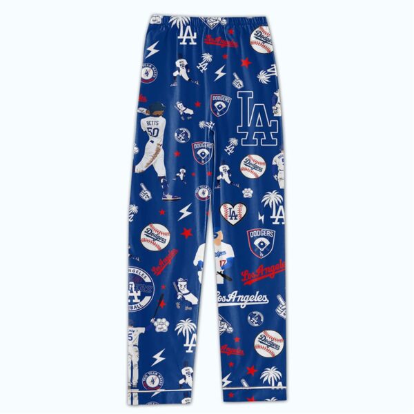 LA Dodgers 2024 World Series Champions Celebrating Pajamas Set