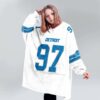 Lions 97 Hutchinson Football Blanket Hoodie