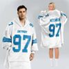 Lions 97 Hutchinson Football Blanket Hoodie