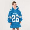 Lions Football 26 Unisex Blanket Hoodie 5