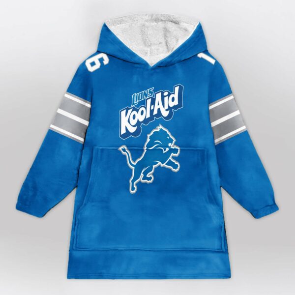 Lions Goff 16 Football Unisex Blanket Hoodie 1