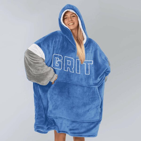 Lions Grit Football Blanket Hoodie 2