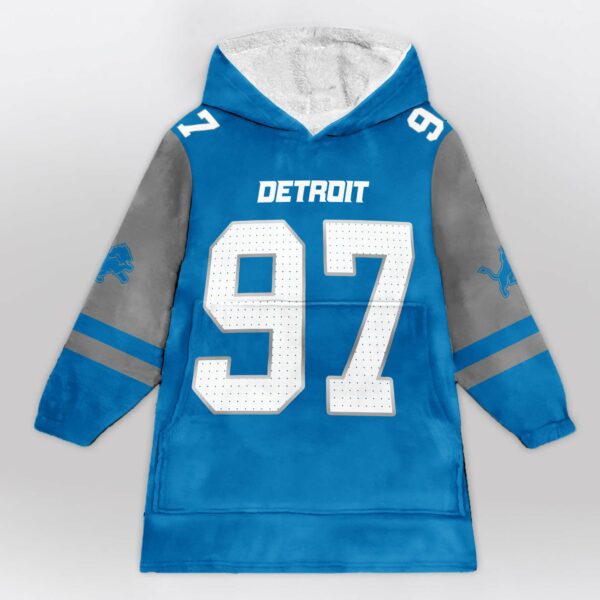 Lions Hutchinson 97 Football Unisex Blanket Hoodie